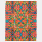 Ägypter Horus Magick Pyramide-Muster Fleecedecke (Vorderseite)