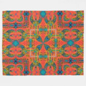 Ägypter Horus Magick Pyramide-Muster Fleecedecke (Vorderseite (Horizontal))