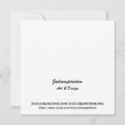 ÄGYPTER-KREUZ ANKH PUNKT-ANSATA EINLADUNG (Rückseite)