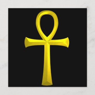 ÄGYPTER-KREUZ ANKH PUNKT-ANSATA EINLADUNG