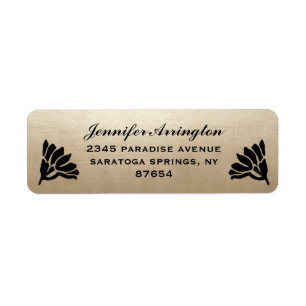 Ägypter Nouveau Hochzeits-Aufkleber (Gold u.