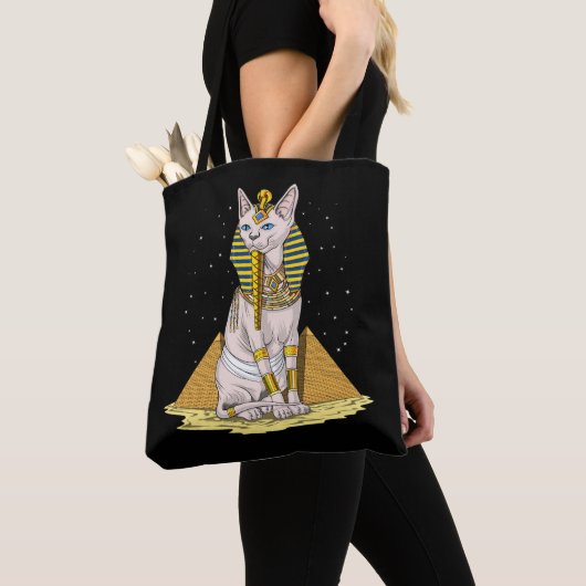 Ägypter Sphynx Katze Bastet alte Göttin Tasche (Von Nahem)