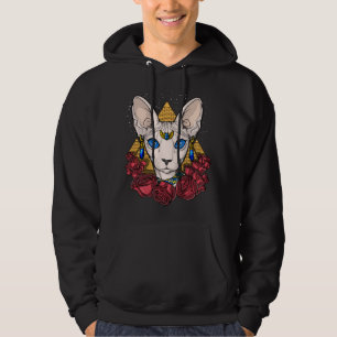 Ägypter Sphynx Katzen-Göttin-alte Mythologie Hoodie