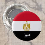 Ägypter-Taste, patriotische ägyptische Flaggenmode Button<br><div class="desc">Buttons: Ägyptische Flagge - Liebe meines Landes,  Reise,  Urlaub,  Nationalpatrioten / Sportfans</div>