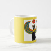 Ägypter Winged Katzen-Klassiker-Tasse Kaffeetasse (Vorderseite Links)