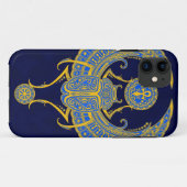 Ägypter Winged Scarabäus, blau Case-Mate iPhone Hülle (Rückseite (Horizontal))