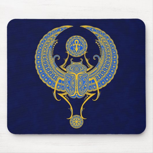 Ägypter Winged Scarabäus Mousepad (Vorne)