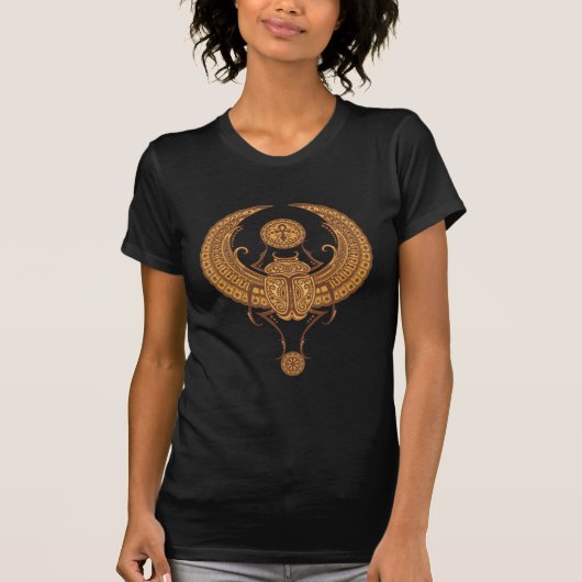 Ägypter Winged Scarabäus T-Shirt (Vorderseite)