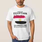 Ägypter zu sein ist Privileg T-Shirt (Vorderseite)