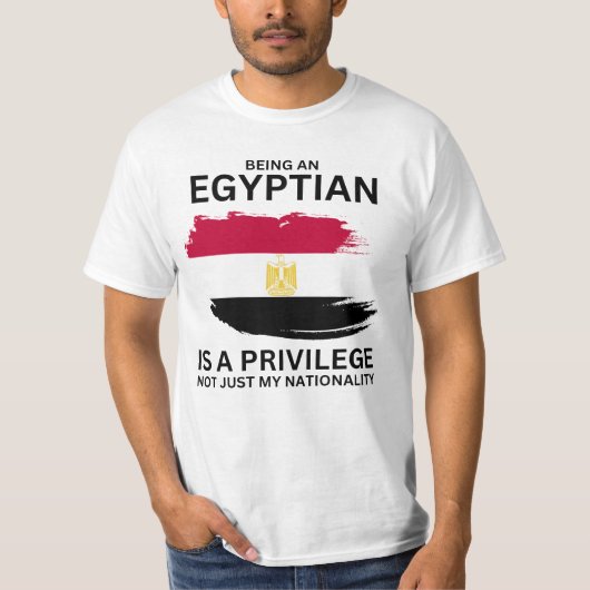 Ägypter zu sein ist Privileg T-Shirt (Vorderseite)