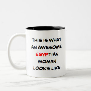 Ägypterin, phantastisch zweifarbige tasse