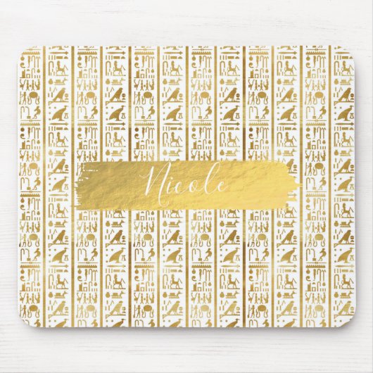 Ägyptisch-ägyptischer Glam Moderner Chic Mousepad (Vorne)