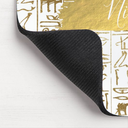 Ägyptisch-ägyptischer Glam Moderner Chic Mousepad (Ecke)