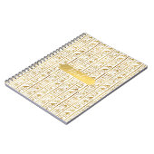 Ägyptisch-ägyptischer Glam Moderner Chic Notizblock (Linke Seite)