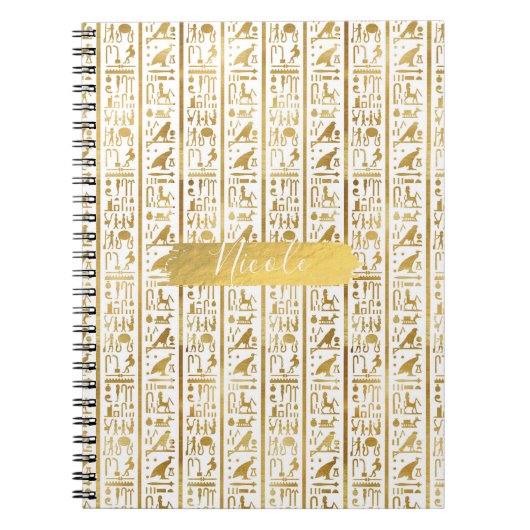 Ägyptisch-ägyptischer Glam Moderner Chic Notizblock (Vorderseite)