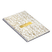 Ägyptisch-ägyptischer Glam Moderner Chic Notizblock (Rechte Seite)