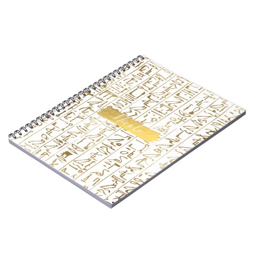 Ägyptisch-ägyptischer Glam Moderner Chic Notizblock (Linke Seite)