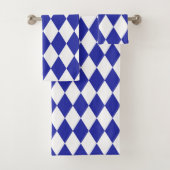 Ägyptisch Blue Harlequin Badhandtuch Set (Insitu)