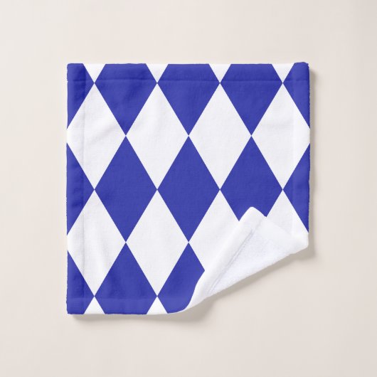 Ägyptisch Blue Harlequin Badhandtuch Set (Waschlappen)