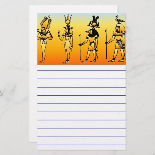 ägyptisch briefpapier (Vorne/Hinten)