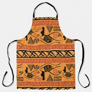 Ägyptisch gestreift, tribal Vintage-Motiv. Schürze