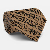 Ägyptisch Hieroglyph Neck Tie Krawatte (Gerollt)