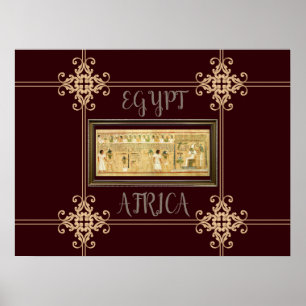 Ägyptisch-Hieroglyphen-Poster Poster