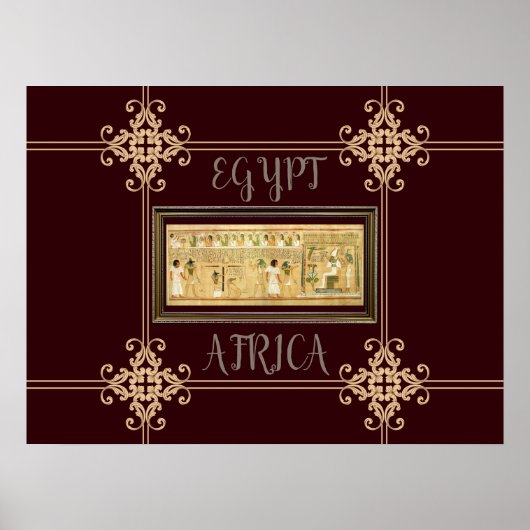 Ägyptisch-Hieroglyphen-Poster Poster (Vorne)