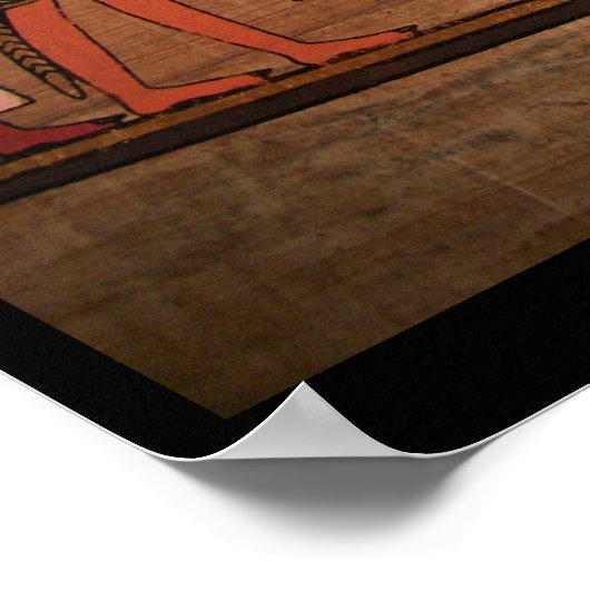 Ägyptisch-Hieroglyphen-Poster Poster (Ecke)