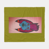 Ägyptisch inspirierte Horror-Mumie Fleecedecke (Vorderseite (Horizontal))