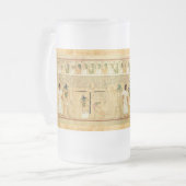 ägyptisch mattglas bierglas (Vorderseite Links)