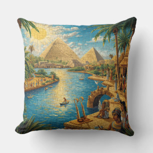 Ägyptisch Mosaikwurfkissen Kissen