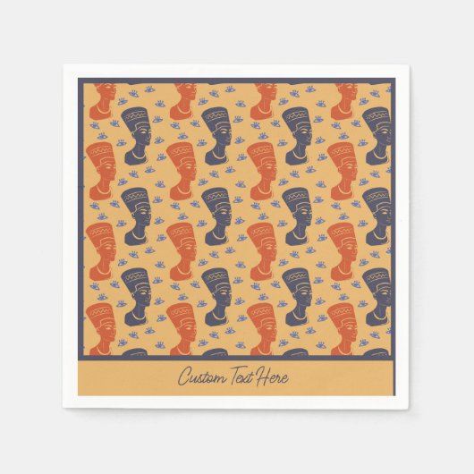 Ägyptisch Nefertiti Antikes Ägypten Exotik Serviette (Vorderseite)