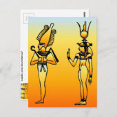 ägyptisch postkarte (Vorne/Hinten)