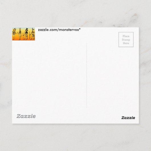 ägyptisch postkarte (Rückseite)