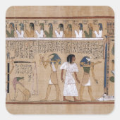 ägyptisch quadratischer aufkleber (Vorderseite)