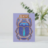 Ägyptisch Scarab Dung Dung Beetle Postkarte (Stehend Vorderseite)