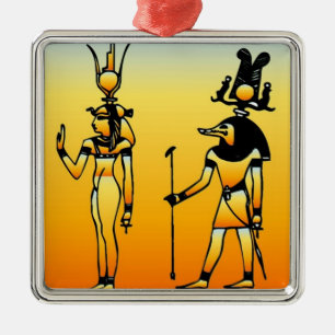 ägyptisch silbernes ornament