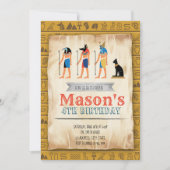 Ägyptische Allure-Party Einladung (Vorderseite)