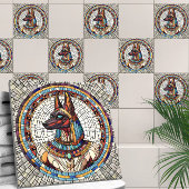 Ägyptische Anubis - Mosaikkunst Fliese
