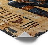 Ägyptische Anubis Poster (Ecke)