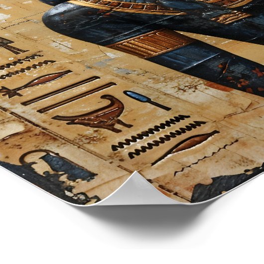 Ägyptische Anubis Poster (Ecke)