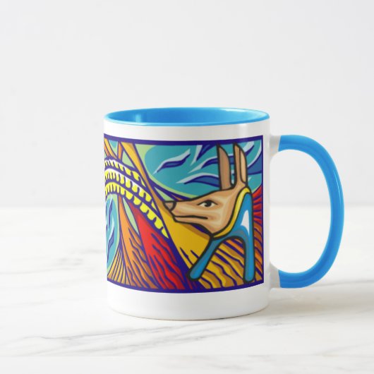 Ägyptische Anubis-Tasse Tasse (Rechts)