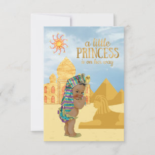 Ägyptische Babydusche Einladung ägyptische Prinzes