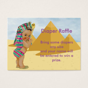 Ägyptische Babypartyraffle-Karte