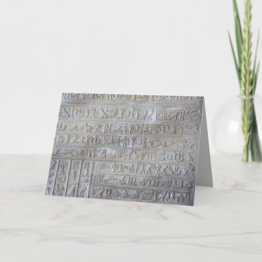 Ägyptische Bann-viel Glück-Grußkarte Karte (Vorderseite)