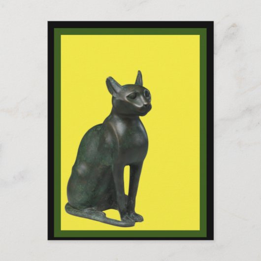 Ägyptische Bastet-Katze , Art Postcard Postkarte (Vorderseite)