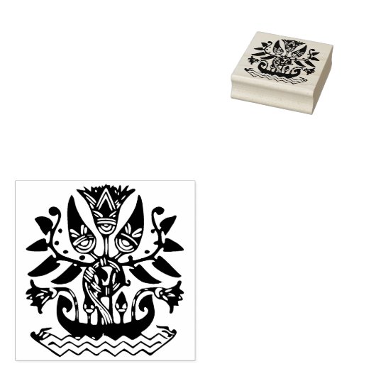 Ägyptische Blume Kunst Briefmarke Gummistempel (Stempel)