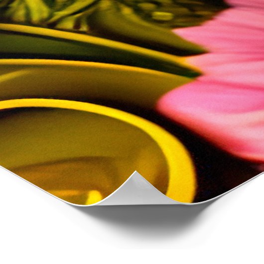 Ägyptische Blumenkatze Poster (Ecke)