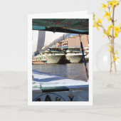 Ägyptische Boote am Nil, Luxor Karte (Gelbe Blume)